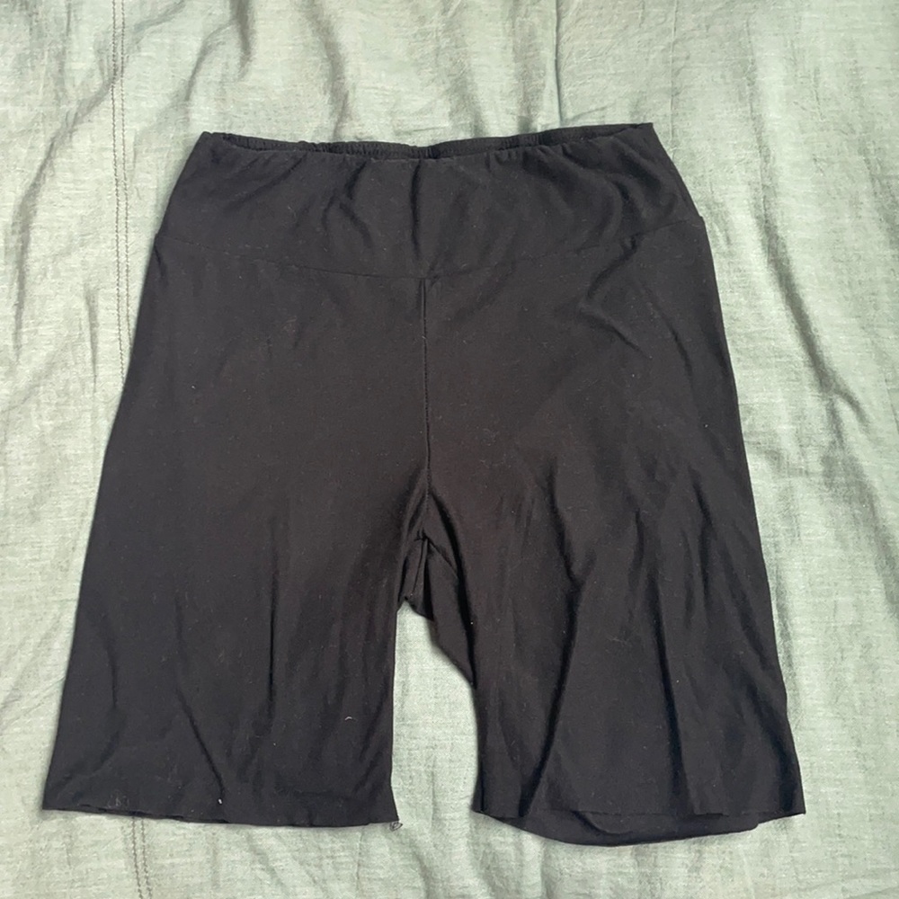 Black biker shorts